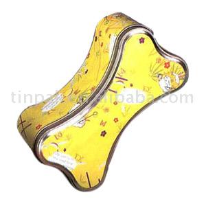  Dog Bone Shaped Tin (Dog os en forme de Tin)