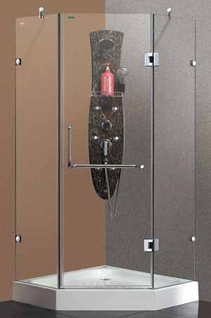  Diamond Framless Pivot Door Shower Room (Diamond Bilderhalter Drehtür Dusche Zimmer)