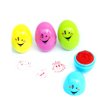  Egg-Shaped Plastic Stamp (En forme d`oeuf en plastique Stamp)