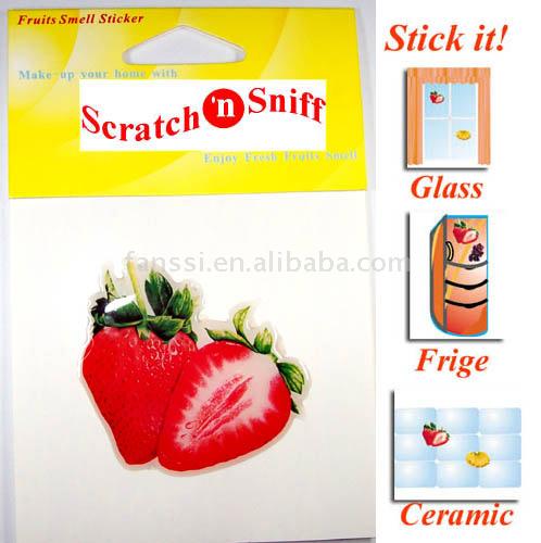  Scratch N Sniff-Strawberry Sticker (Scratch N Sniff-клубничный наклейка)