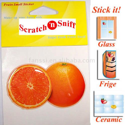  Scratch N Sniff Stickers-Orange (Scratch N Sniff Стикеры-оранжевый)