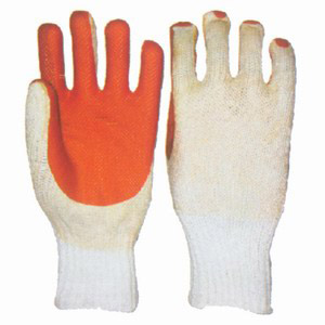  Seamless Knitted Liner with Red Rubber Gloves (Nahtlos gestrickten Trägers mit Red Gummi-Handschuhe)