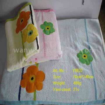  Bath Towel with Embroidery