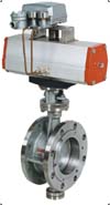  Pneumatic Flanged Butterfly Valve (Vanne pneumatique à brides papillon)