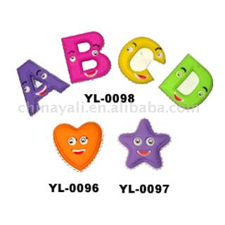  Cartoon Erasers (ABCD Letters) ( Cartoon Erasers (ABCD Letters))
