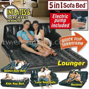  5-In-1 Inflatable Sofa Bed (5-в  надувной диван кровать)