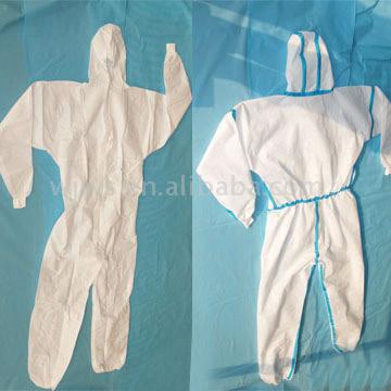  Non-Woven Protective Suit (Нетканых защитный костюм)