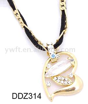  Alloy +CZ Stone Necklace (Сплав + CZ камень ожерелье)