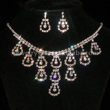 Strass Modeschmuck Set (Strass Modeschmuck Set)