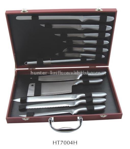  Knife Set -12 with Wooden Box (Ensemble de couteaux -12 avec Wooden Box)