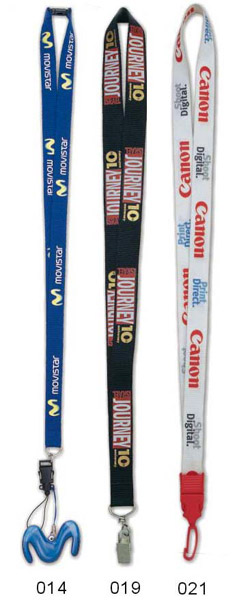 Screen-Printed Polyester Lanyards (Sérigraphié Polyester Longes)