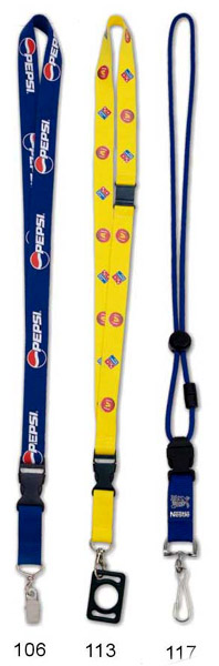  Screen-Printed Polyester Lanyards (Sérigraphié Polyester Longes)