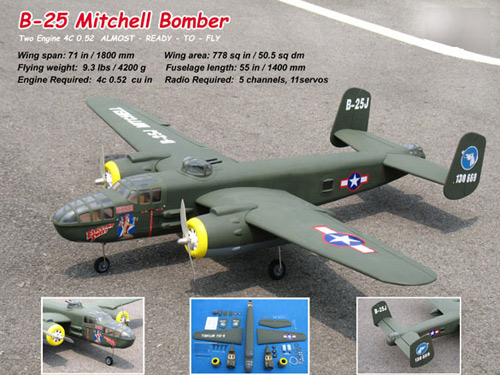  Toy B-25 Mitchell Bomber