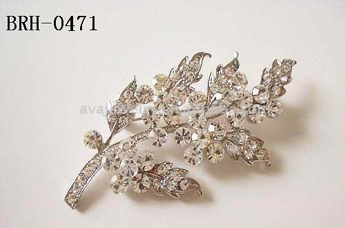  Branch Shaped Decorated with High Quality Stones Brooch