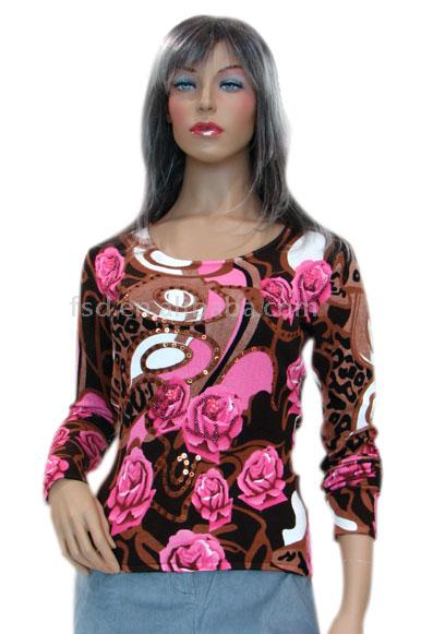  Ladies` Printed Sweater ( Ladies` Printed Sweater)
