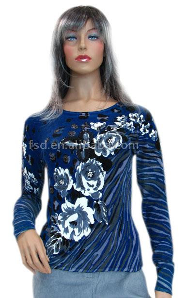  Ladies` Printed Sweater ( Ladies` Printed Sweater)