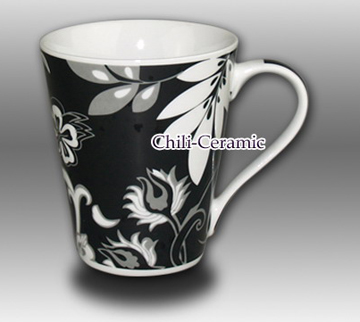  Black Flower Mug (Black Flower Mug)