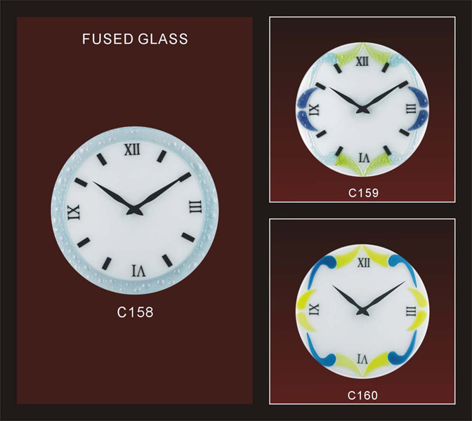  Fused Glass Clock