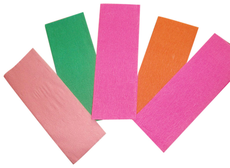  Colored Crepe Paper (Farbige Krepppapier)