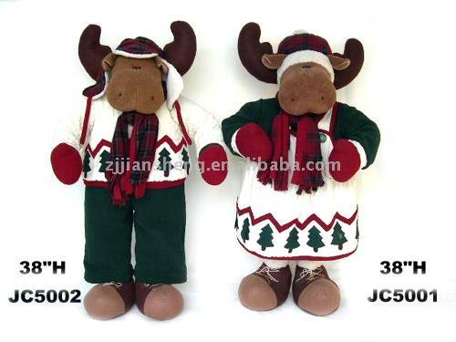  Extendable Boy & Girl Reindeer ( Extendable Boy & Girl Reindeer)