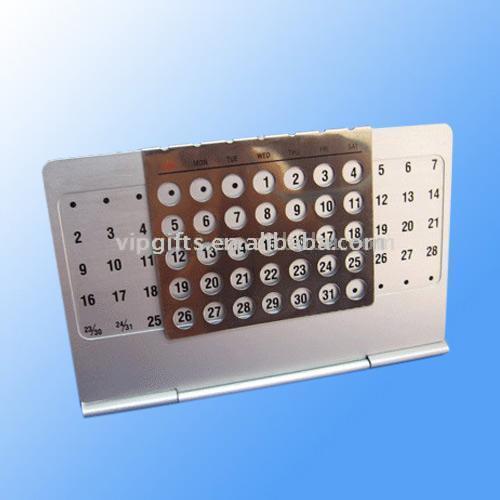  Aluminum Calendar Card