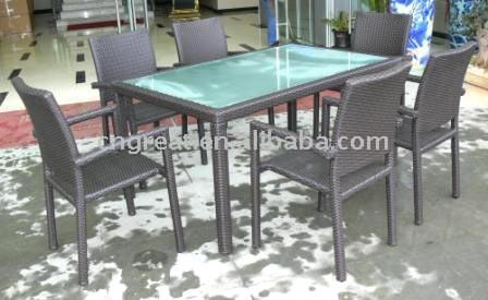 Rattan Tisch und Stühle (Rattan Tisch und Stühle)