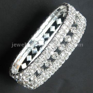  Rhinestone Fashion Stretch Bracelet (#72007)