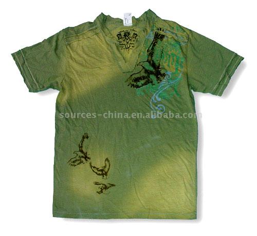  Men`s Cotton Slub T-Shirt (Men`s Cotton T-Shirt Slub)