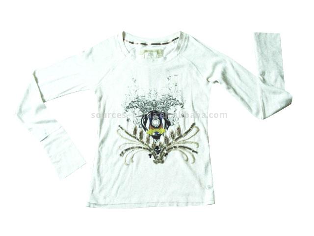  Ladies` Knitted T-Shirt (Bonneterie pour femmes T-shirt)