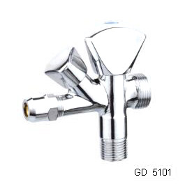 Doppel-Taps Ventil für Waschmaschine Chrom poliert (Doppel-Taps Ventil für Waschmaschine Chrom poliert)