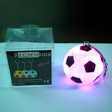 Flashing Football Key Ring (Мигающие футбол ключевых кольцо)