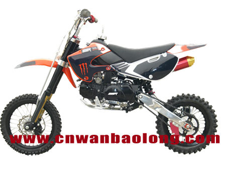  125cc Dirt Bike with KLX Style and Chrome Frame