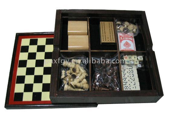  7 In 1 Wooden Chess Game Set (7 в 1 Деревянный шахматной игре Установить)