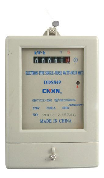  Single Phase Electronic Watt-Hour Meter (Monophasé électronique Watt-heure Meter)
