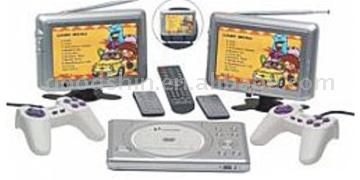 Car DVD with Two 7" Screens, TV, MP4 (DivX) and Game (Автомобильный DVD с двумя 7 "Экраны, ТВ, MP4 (DivX), и игра)