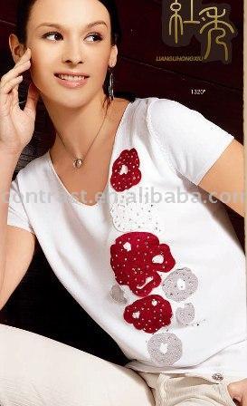  Women`s Short Sleeve Sweater (Women`s Short Sleeve Sweater)