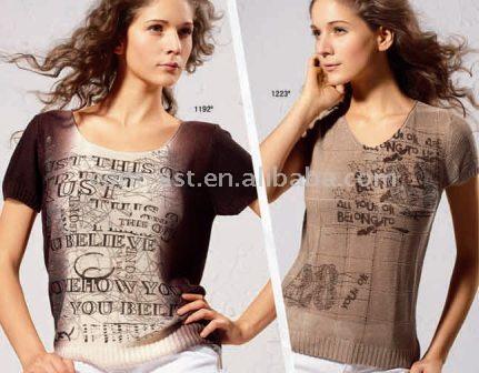  Women`s Short Sleeve Sweater (Women`s Short рукава свитера)