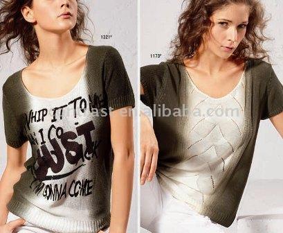  Women`s Short Sleeve Sweater (Women`s Short рукава свитера)