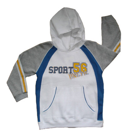  Boys` Hooded Long Sleeve Fleece Top