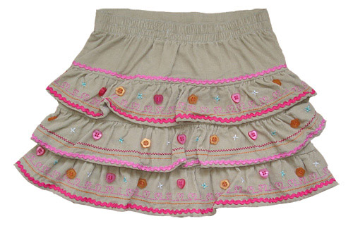  Girls` 3-Layer Skirt (Girls `3-Schicht Rock)