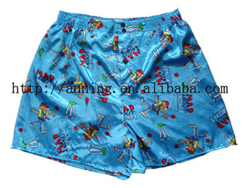  Boy`s Allover Printed Satin Short (Boy`s Allover Printed Satin Short)