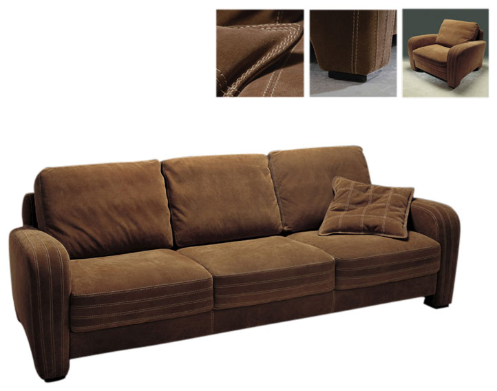  Leather Sofa (Leather Sofa)