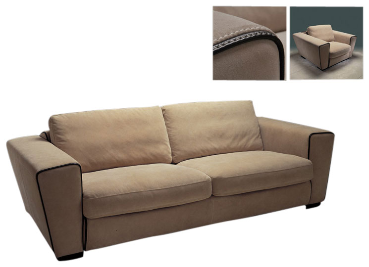  Leather Sofa (Leather Sofa)