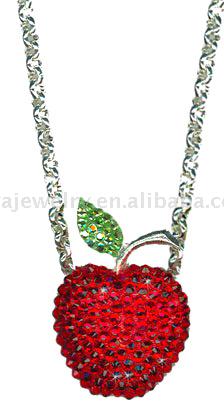  Link Chain Necklace with Apple Shaped (Chain Link Collier avec Apple Shaped)