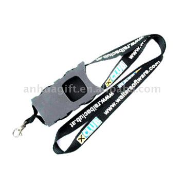  Polyester Lanyard with Mobile Holder (Lanyard en polyester avec Mobile Holder)