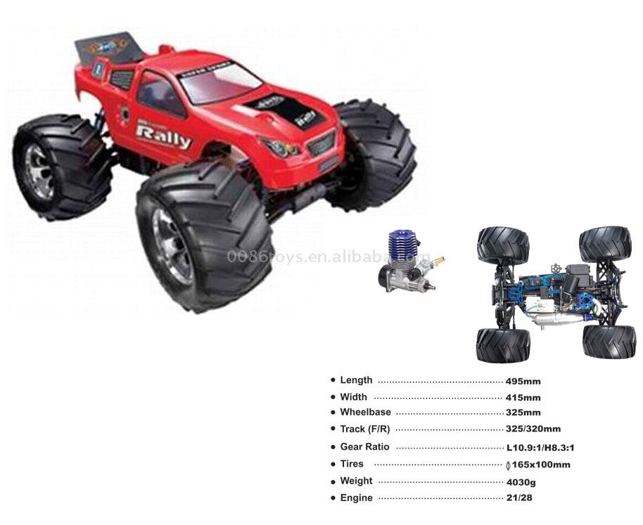  1:8 R/C Big Wheel Gas Car (Nitro Power Car) ( 1:8 R/C Big Wheel Gas Car (Nitro Power Car))