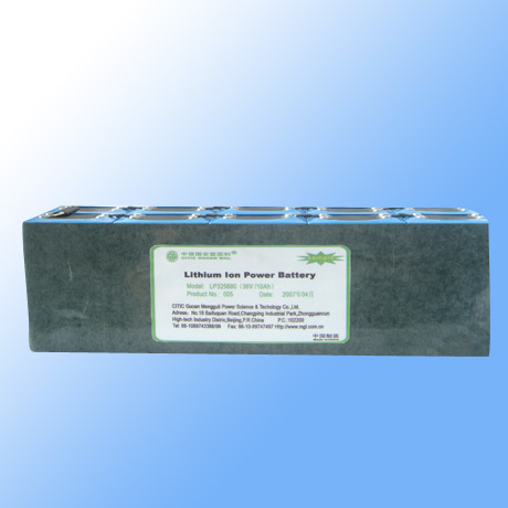  36V/10Ah Li-Ion Battery