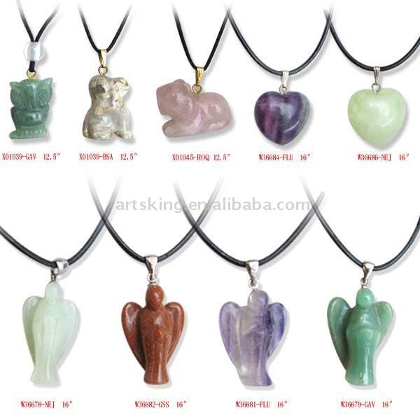  Fashion Semi-Precious Stone Jewelry (Pendant Chain) (Fashion Halbedelstein Schmuck (Anhänger Chain))