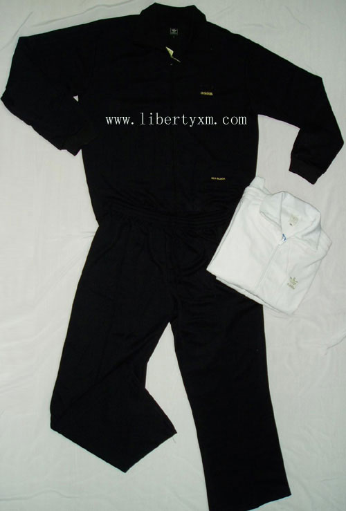 Solid Black-White-Track Suit (Solid Black-White-Track Suit)