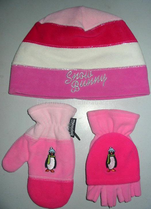  Fleece Hat and Gloves ( Fleece Hat and Gloves)